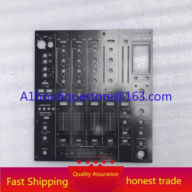 Použiteľný pre Pioneer DJM-800 Mixer Panel, plná súprava, kompletná súprava železnej dosky
