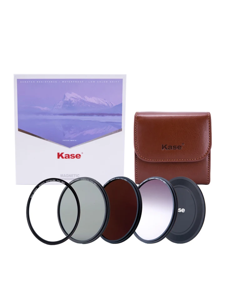Použitá KASE Skyeye Magnetic Professional ND Kit 82 mm (CPL/ND8/ND64/ND1000/Adaptér prsteň/filtračný vrecko/predný šošovkový uzáver)