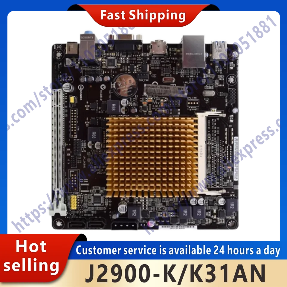 Použitá základná doska Mini ITX J2900-K/K31AN integrovaná s J2900 DUL Core DDR3 RAM Pamäť HDMI