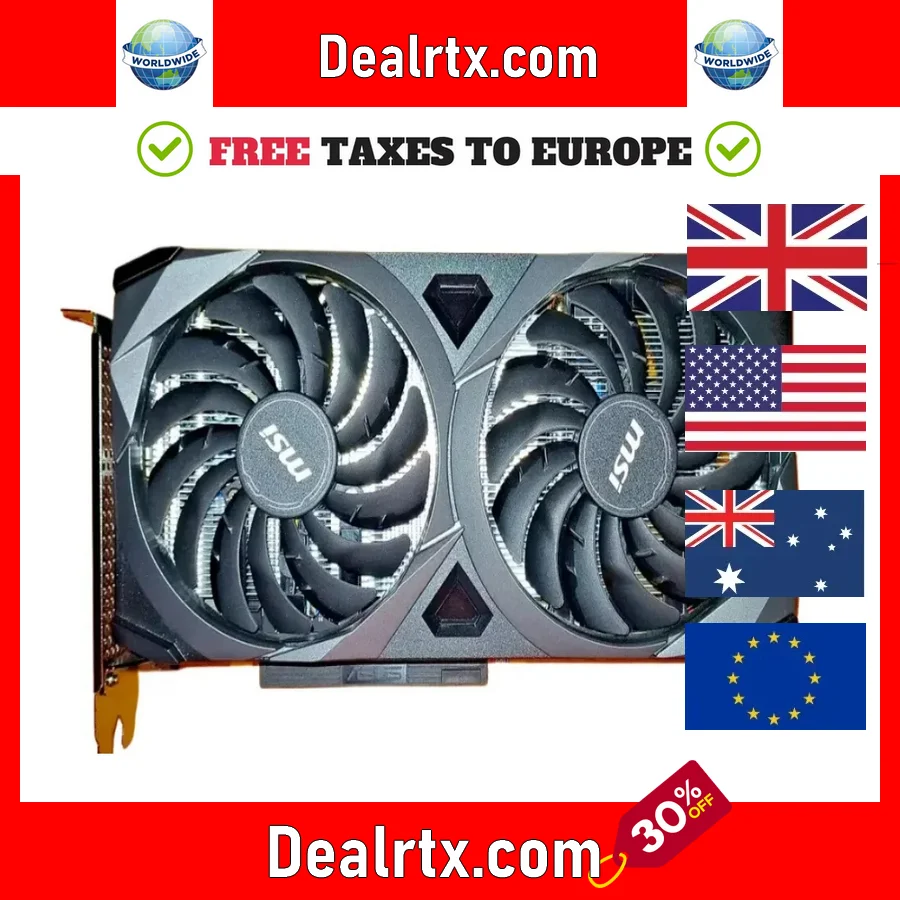 Použité GeForce RTX 3060 Ventus 2x 12 GB OC Graphics Card, PCI-E Gen 4