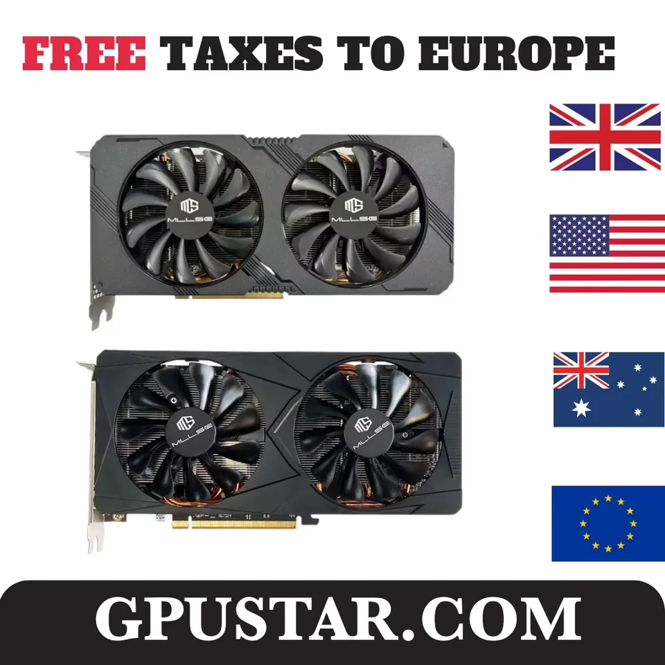 Použité Mllse AMD RX 5700 XT 8GB Placa de Video Graphics Card GDDR6 256-BIT 7NM HERNÁ KNIHA KNIKA RTX 5700 XT 8GB Podporná plocha CPU CPU