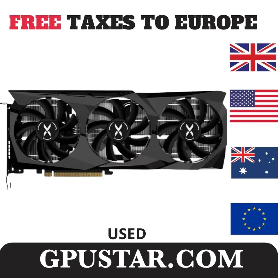 Použité XFX RX 6700 XT 12GB RX6700 XT 6700XT Graphics Card GPU AMD RADEON RX6700XT 6700 10 GB grafické karty počítačové hry PC Gaming