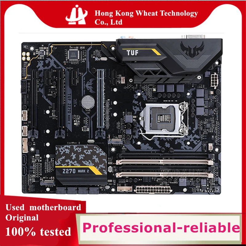 Použité Z270 TUF Z270 Mark 2 Originál základnej dosky pre Intel LGA 1151 LGA1151 DDR4 64GB USB2.0 USB3.0 SATA3 Desktop HAINBOARD