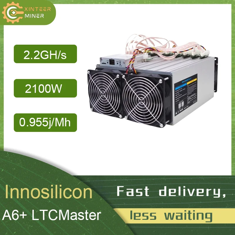 Použitý Innosilicon A6+ LTCMaster 2.2gh/s 2200W Litecoin Miner Dogecoin Miner Doprava zdarma