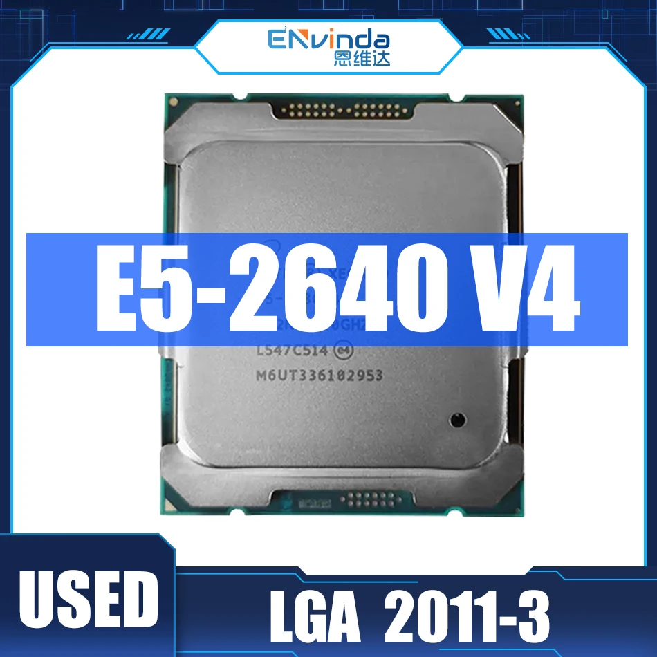 Použitý Intel Xeon E5 2640V4 2.40 GHz 10-core 25MB SmartCache E5-2640 V4 FCLGA2011-3 90W Xeon V4 Procesor Support X99