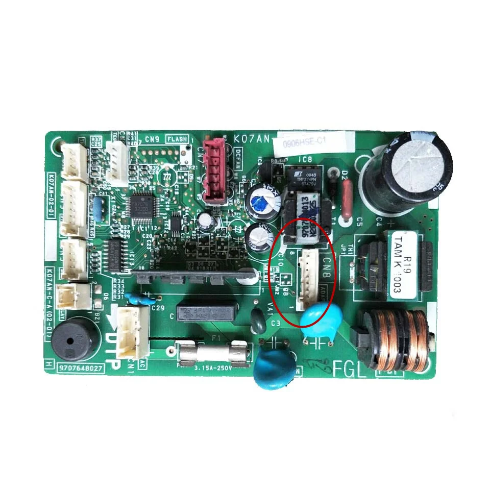 Používa sa na riadiacu dosku klimatizácie Fujitsu K07AN-CA (02-01) Circuit PCB K07AN-02-01 9707648027