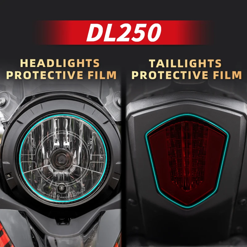 Používa sa na Suzuki DL250 Svetlomet Taillight Taillight Protective Film Accessories Modifikácia Paste rôzne možnosti