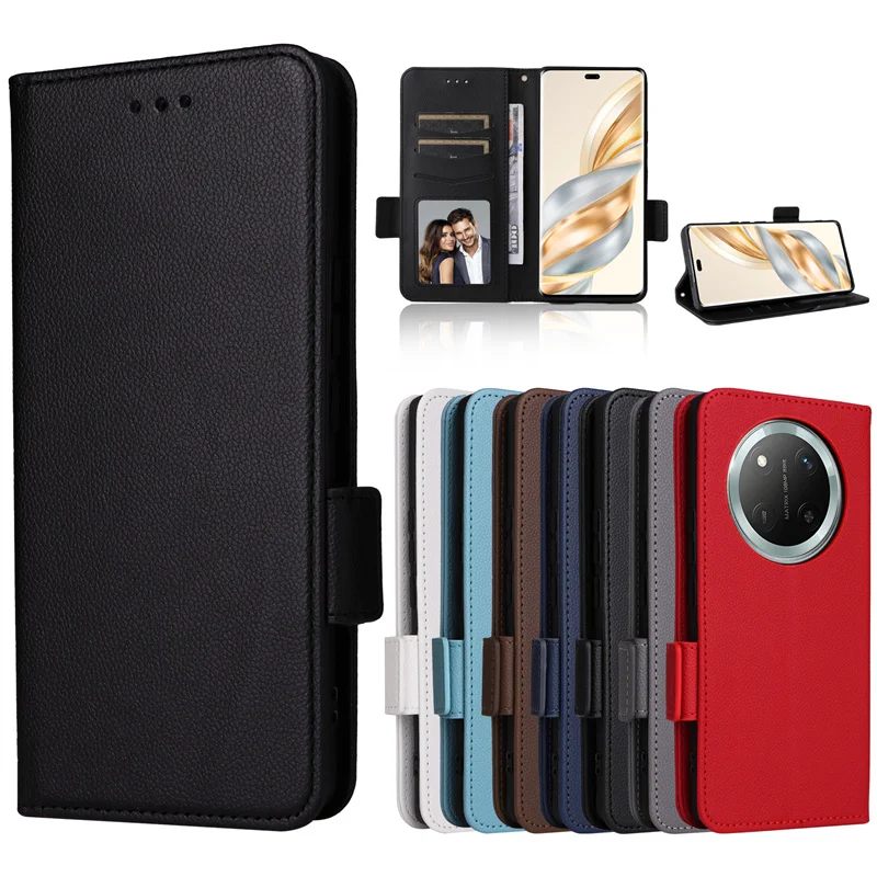 Považovanie na počesť x60 Pro 5g Luxusné flip Pu Leather Peňaženka Lanyard Stand Case pre Huawei Honor X60 Pro 5G Phone Case Case