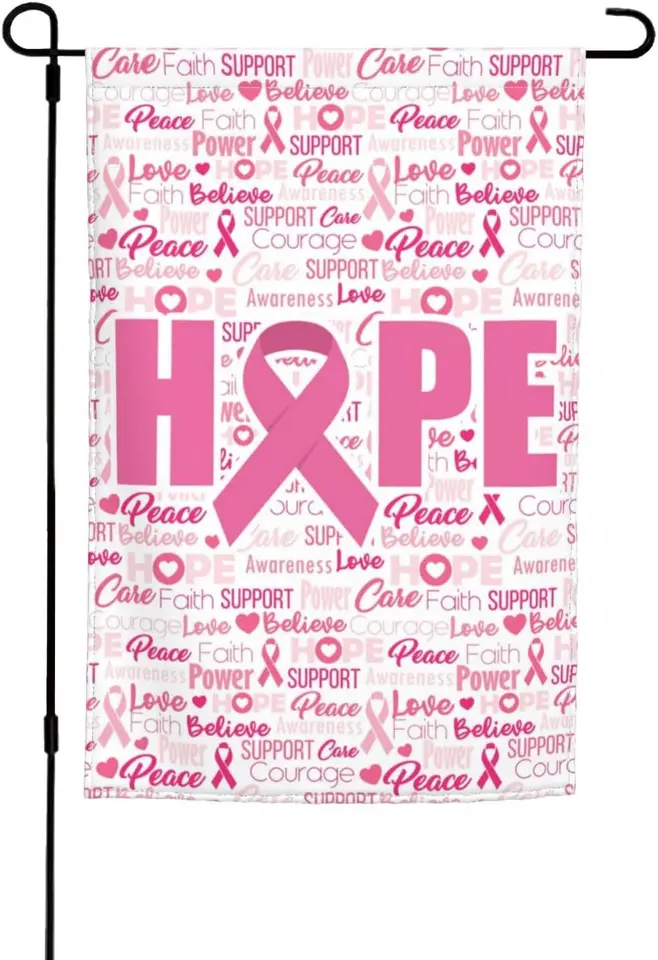 Povedomie o rakovine prsníka Pink Ribbon Hope Garden Flag