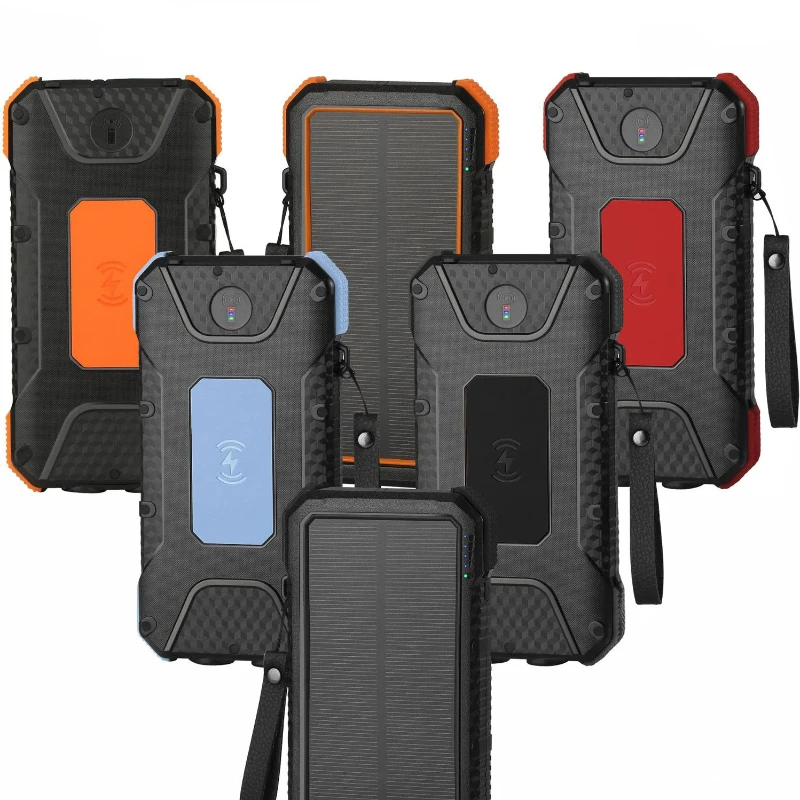 Power Bank Veľká kapacita Solar Fast Cont Wireless nabíjačka 30000 mAh
