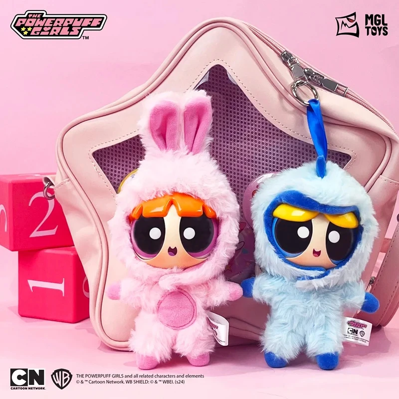 Powerpuff Girls Plys Plush Party Blind Box Toy Trendy figurín Ornament Festival darček dekorácia Doll Kawaii Girl Birthday Gift