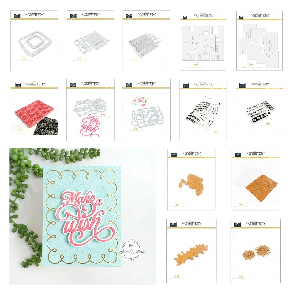 Pozadie Label Cutting Dies Hot Foil Plates Sentiment Známky s vrstvené šablóny súprav