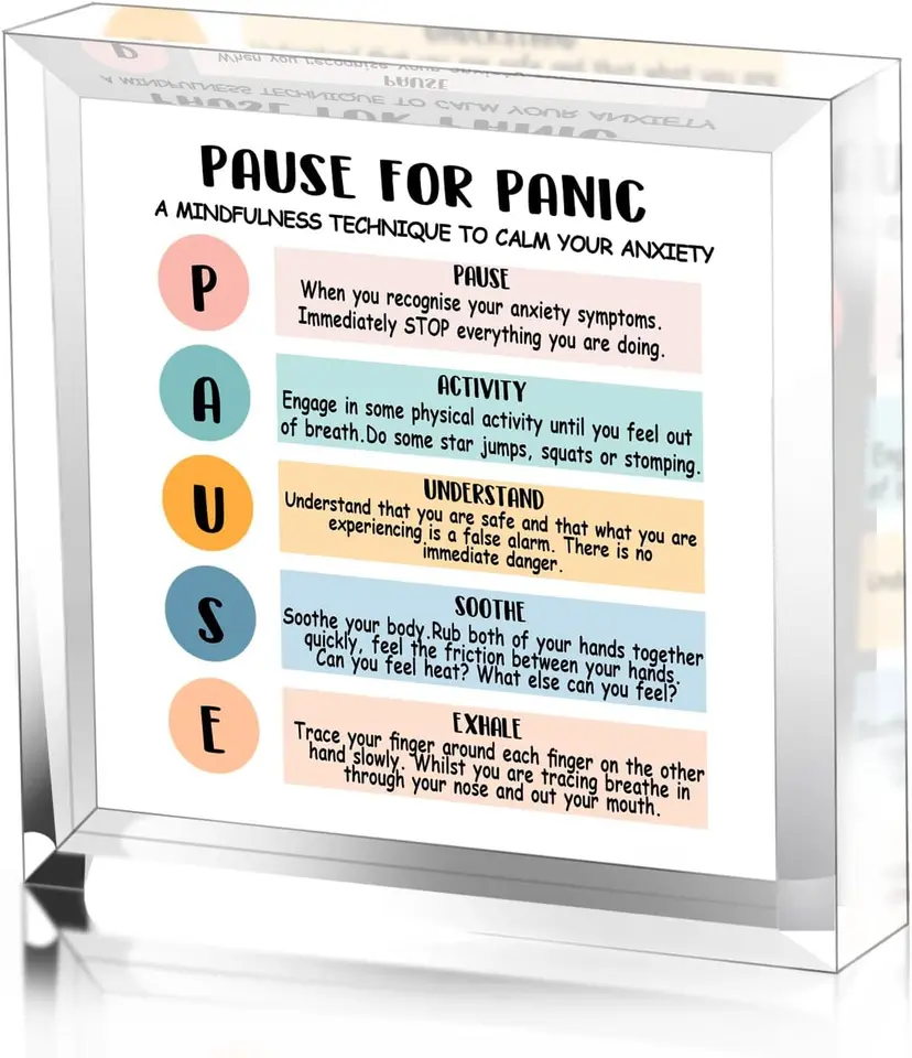 Pozitívne znakové dekorácie pre Office Office School Counseling Office - Office Decor for Trapeuts - Darčeky na zvýšenie povedomia o duševnom zdraví