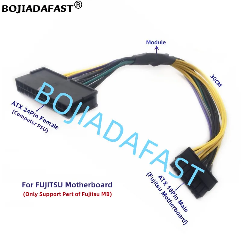 Počítač PSU ATX 24pin 24 PIN až 16pin 16 PIN Kábel základného panela 30 cm pre Fujitsu Mainboard Power Dorum