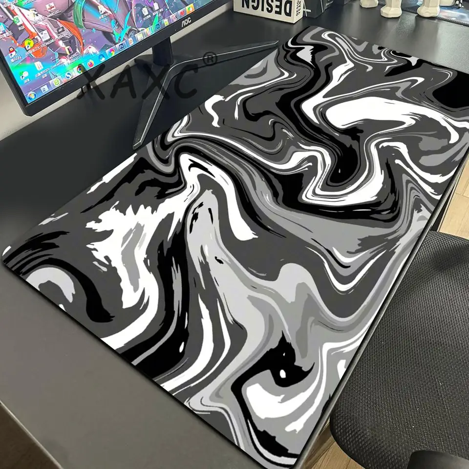 Počítačová podložka Strata Liquid Gaming Mouse Pad Abstrakt veľkého 500x1000 myši s hernou podložkou koberce myši PC Desk Desk Deskard Keyboard Pad