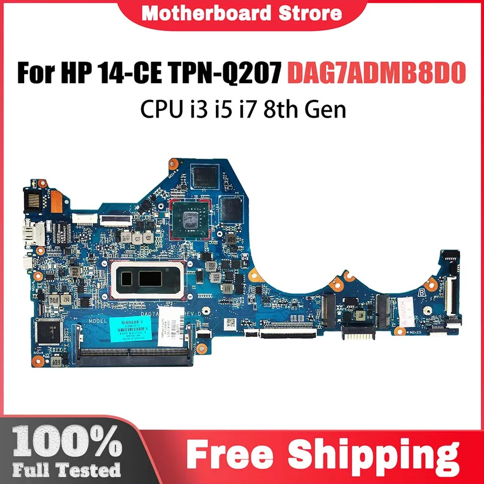 Počítačová základná doska pre HP 14-CE TPN-Q207 L67080-601 L67081-601 L67078-001 DAG7ADMB8D0 LAPTOBU