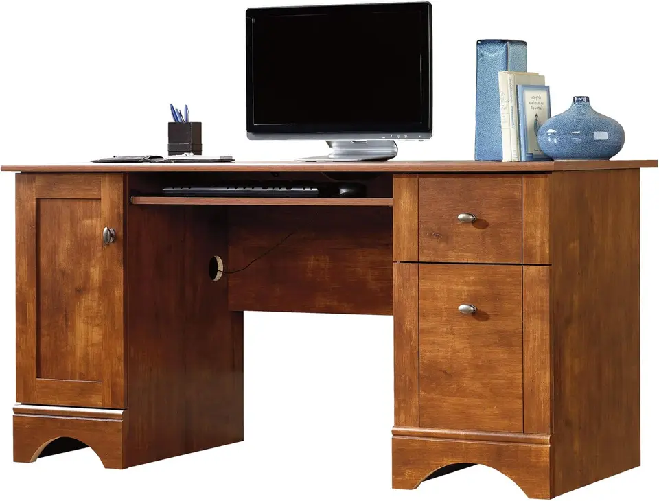 Počítačový stôl Brushed Maple Dokončenie vysunutia Klávesnica/Mouse Poličky s kovovými bežcami a bezpečnostné zastávky Easy Montáž