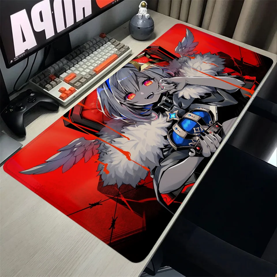 Počítačový stôl HoloLives Mouse Pads Gamer Desk Desk Mat PK Ovládanie myši Pad Anime Gaming PC Nastavenie PC Prístenky MousePad Gamer 900x400
