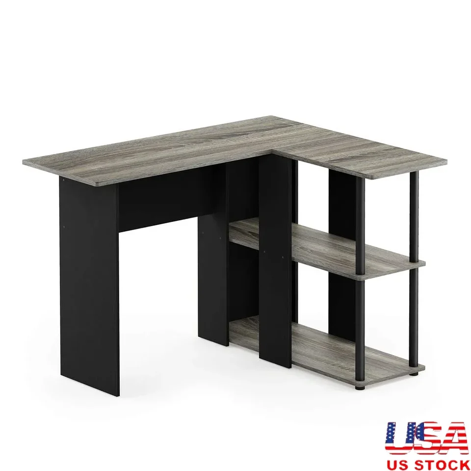 Počítačový stôl v tvare L S Construction Particel Board Construct