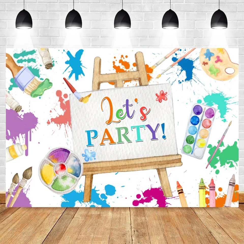 Poďme maľovať tému slime Party Photography Cesta
