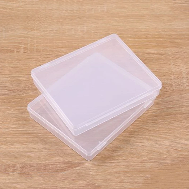 PP Boxy 2ks Praktický nádobu na nádobu Plastové kontajnerové skrinky pre náradie skrutkovanie Šija cez priehľadné komponentné skrutkové skrutky