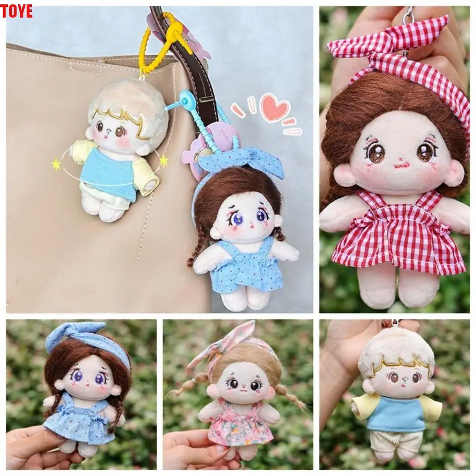 PP Cotton Cotton Doll Doll Fľdate plyšové hračky meniace bábiky Karika