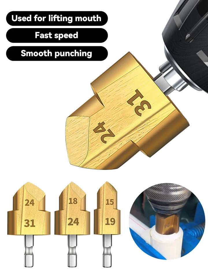 PPR Zdvíhací vŕtací bit 20/25/32 mm PPR Vodné potrubie Expansion Oprava vŕtania Bit Hexagonálna rukoväť stupňované vŕtacie bity plnohodnotný proces