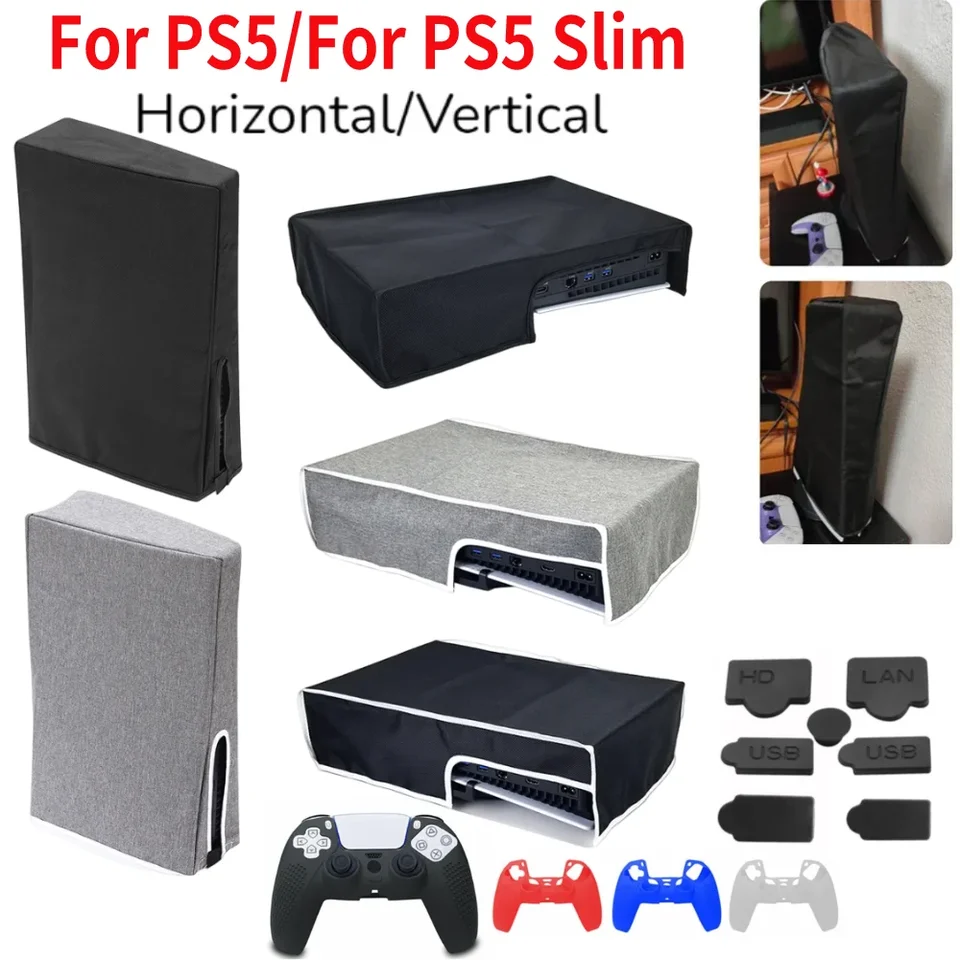 Prach Proof pre Sony PlayStation 5 PS5 Game Console Protector Puzdro Purchable Anti-Scratch Slečanie ochranné strážne hostiteľa