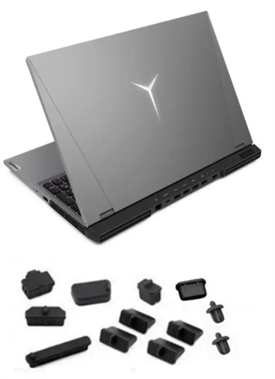Prachový kryt silikónového zástrčky pre dragový kryt pre 2022 Lenovo Legion 5 15 Pro 16 2021 Slim 7 7i 15 16 Y540 Legion 5 5i 17 Y740