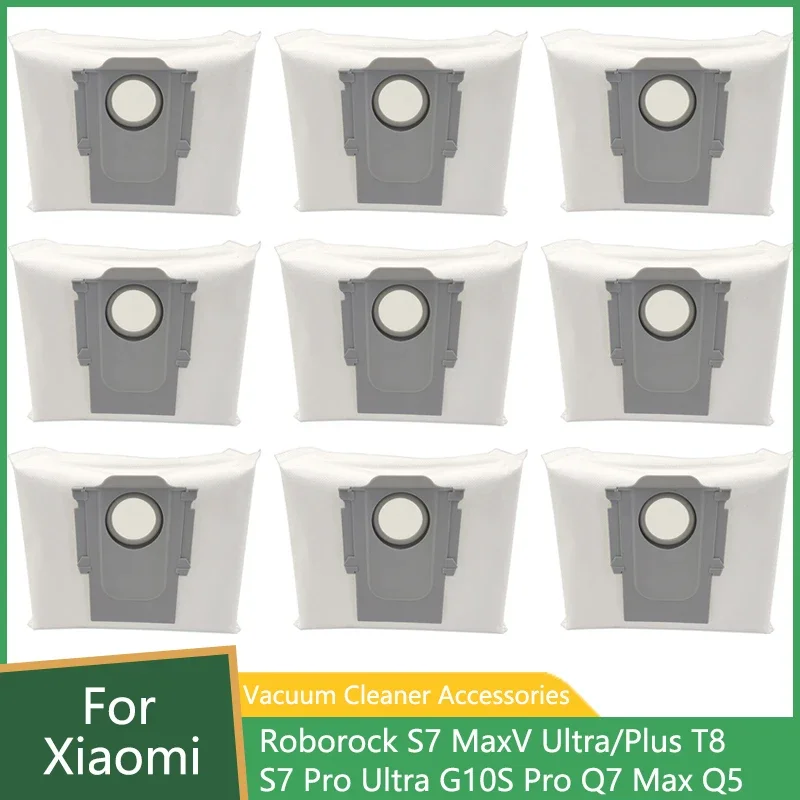Prachový vrecko pre Xiaomi Roborock S7 Maxv Ultra Plus G10S Pro Q5 Q7 Max T8 Robot Vysávač vrecká na odpadky Výmena príslušenstva
