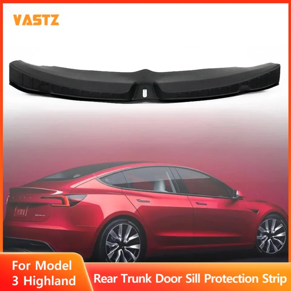 Prahový prúžok trupu pre Tesla nový model 3 Highland TPE Materiál zadný prah proti škrabaniu ochrana veka nákladu CARGO GUARD PRUHAL