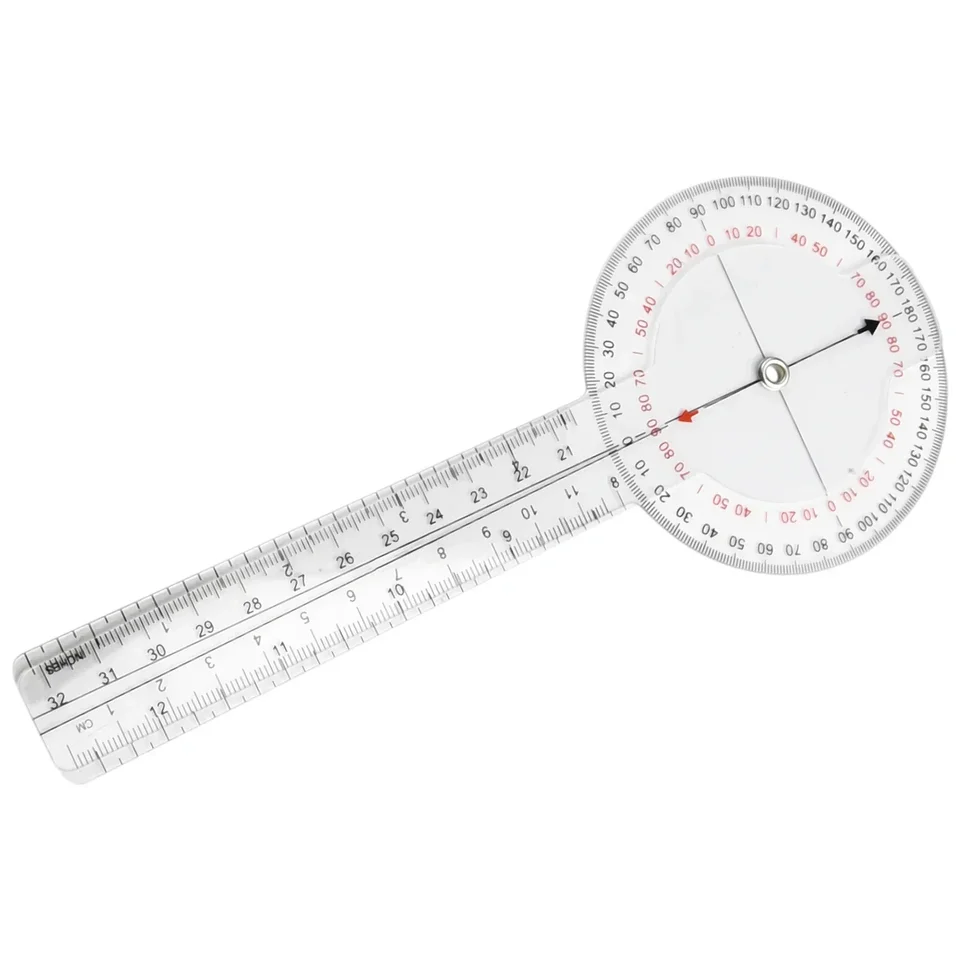Praktická nová goniometra vládcu fyzioterapie Kalibrovaná ortopédia Nová ergoterapia 1 ks 13 palcov 33 cm