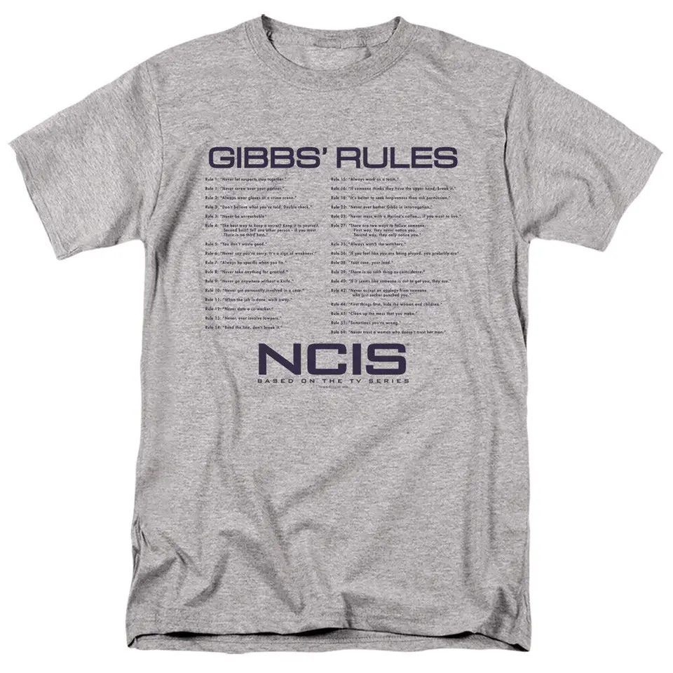 Pravidlá NCIS Gibbs Licencované tričko pre dospelých