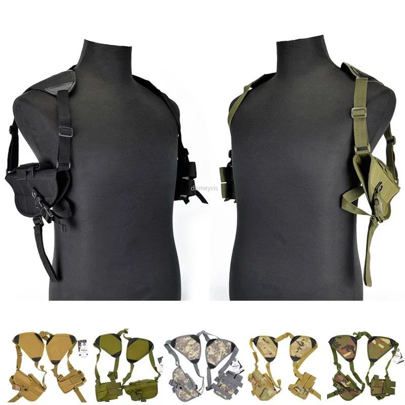 Pravá ruka taktická zbraň Univerzálne skryté nosenie pištoľového puzdra AirsoftSports rameno Polster pre Beretta Glock