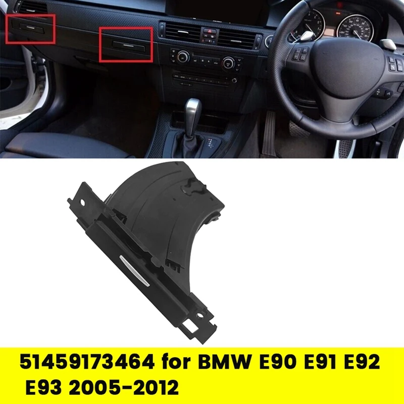Pravá vodiča, ktorý je zatiahnuteľným držiakom držiaka 51459173464 pre BMW E90 E91 E92 E93 2005-2012 Držiteľ nápojov na prístrojový panel RHD