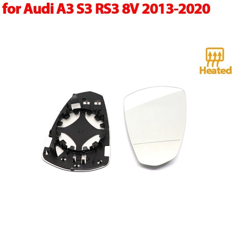Pravé krídlové zrkadlo Zahrievané vyhrievané vodiča pre cestujúcich pre Audi A3 S3 RS3 RS AS 3 2013-2020 Príslušenstvo 8v0857535d, 8v0857536d