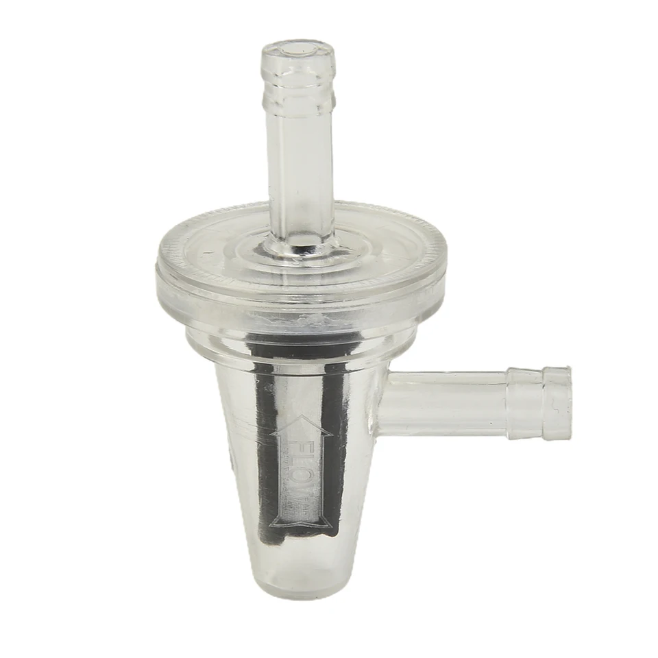 Pravý uhol motocykla 90 ° palivový filter priehľadný inline filter štvorkoliek Plast pre 5/16 \ 