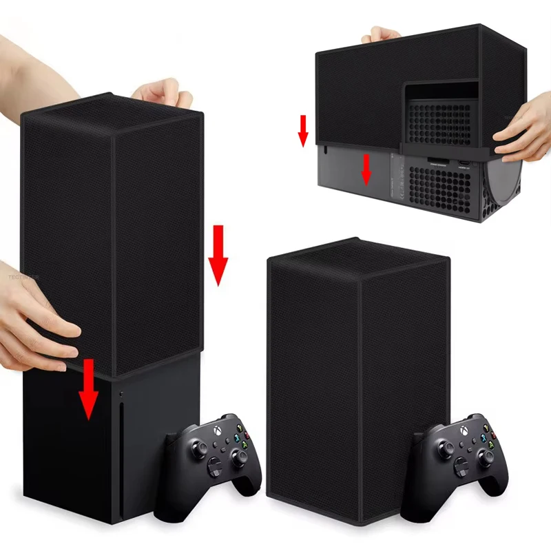 Praňový kryt pre Xbox Series S/X Console Anti-Scratch Horizontálna vodotesná rukáv Vertikálne ochranný kryt príslušenstvo