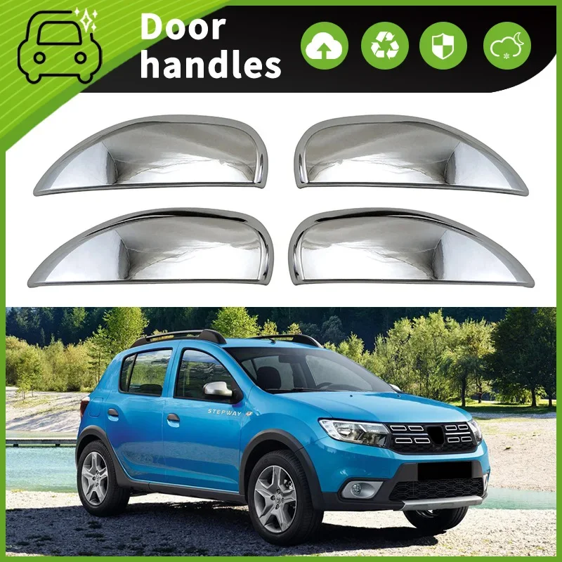 Pre 13-20 Dacia Sandero Stepway B52 Dverové handle rukoväte dekoratívne kľučky dverí