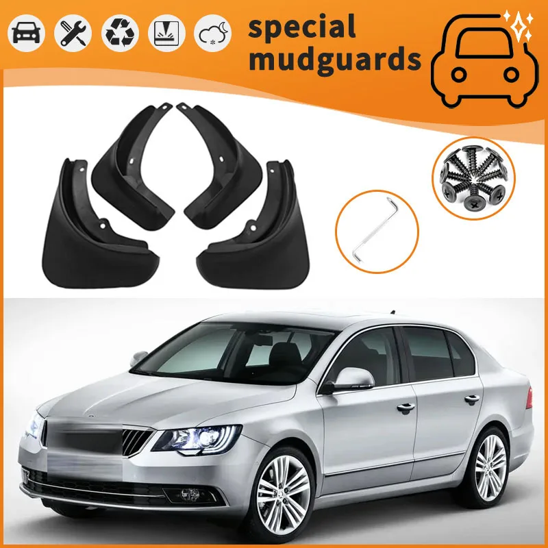 Pre 13-21 Superb Superb Models Mudguards Fender Mudflaps predné zadné svetlice striekajúce gardy pokrývajú príslušenstvo automobilu