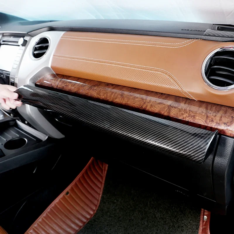 Pre 14-21 Toyota Tundra Center Control Control Dashboard Trim Tink Car Interiér Doplnky vyrobené z vysoko kvalitných materiálov