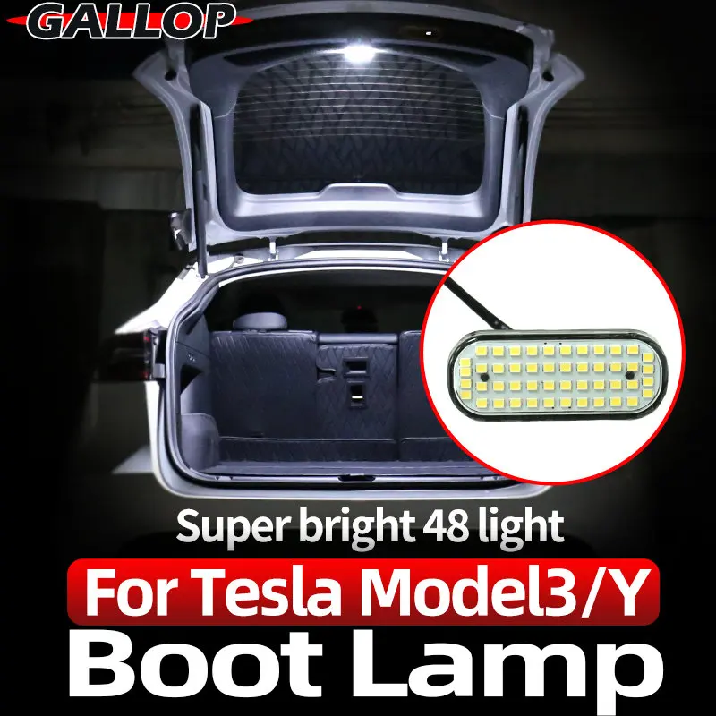 Pre 2021-2022 Tesla Model Y Car Auta Zadný kmeň LED LED LED svetlo LAMP 48 SVETLO Point Tail Box LAMP BAR