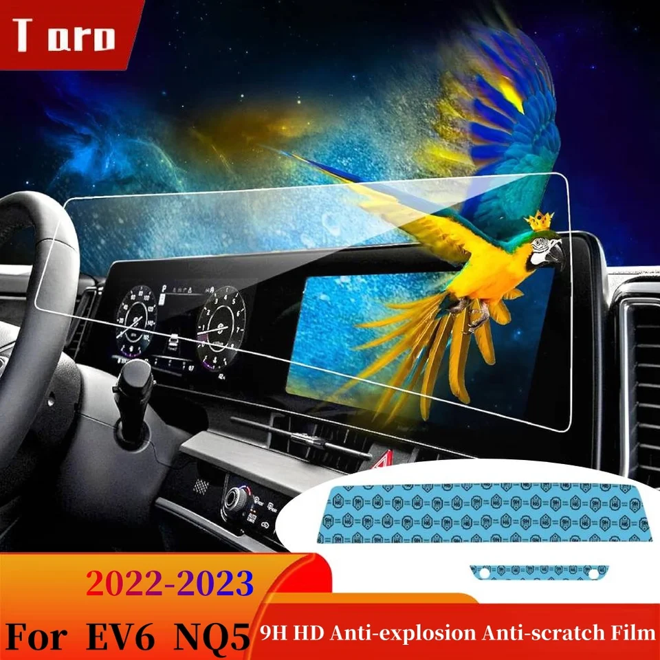 Pre 2022 2023 KIA EV6 NQ5 Glass HD Touch Screen Screent Médium Displej Film Cover 2pcs Set Fit Sportage NQ5 Air Console Film Film