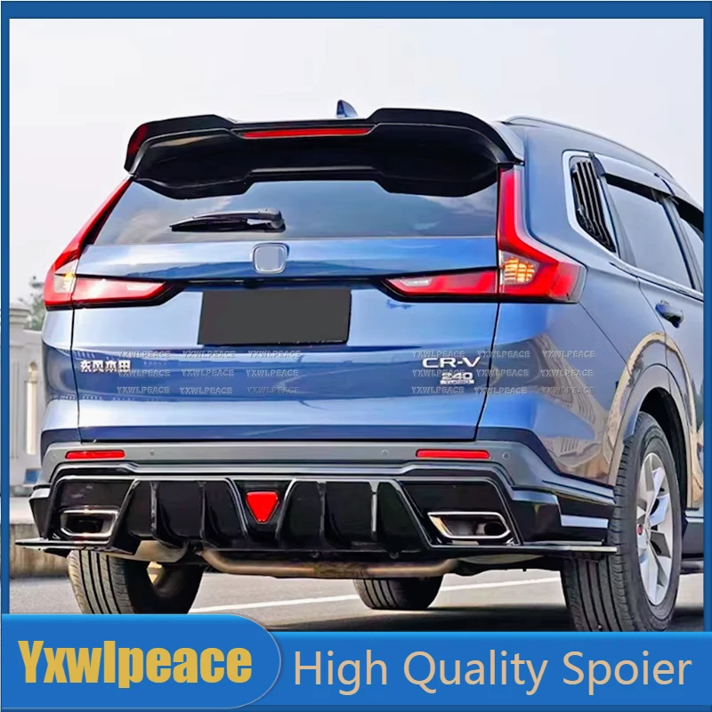 Pre 2023 2024 2025 Nový spoiler Honda CRV Strešter Vysoko kvalitný ABS Material CAR TRUNK KAPS