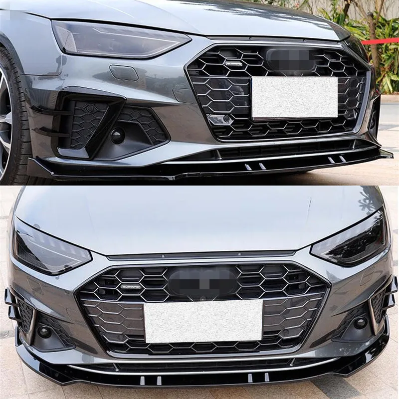Pre 3ks ABS predný nárazník difúzora pier Audi A4 S4 RS4 B9 Splitter proti kolegu na opravu príslušenstva Body Body 2021 2022 Rok