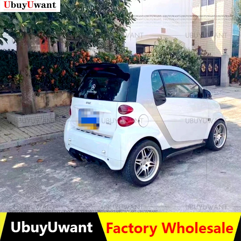 Pre 451 ABS plast plastový nenatretý spojler zadného krídla zadného kmeňa pre Mercedes Smart Fortwo Foufour 451 453 Spoiler 2009-2019