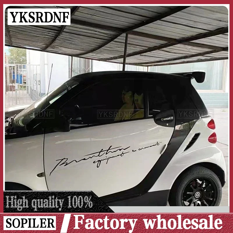 Pre 451 ABS plastový nepaľovaný spojler zadného krídla zadného krídla pre kmeňa pre Mercedes-Benz Smart Fortwo Foufour 451 453 Spoiler 2009-2019