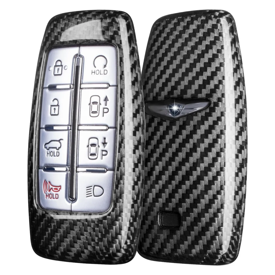 Pre 8 6 4 4 4 Genesis Key Cover Cover Cover Key Key Key Shell pre Hyundai Genesis Gv70 Gv80 Gv90 Kľúčové puzdro s príslušenstvom keychain