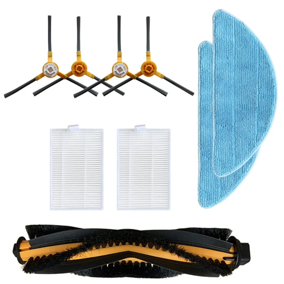 Pre ABIR X5 X6 X8 Robot VACUUM HLAVNÝ VOLNÝ KETLER BEFT FILTER MOP MOP HLASKÁ HEPA Filter Výmena náhradných dielov