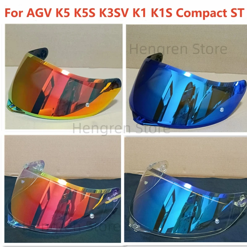 Pre AGV K5 K5S K5-S K3SV K1 K1S Kompaktná ST Motocyklová prilba Visor Šošovky štíty Skla